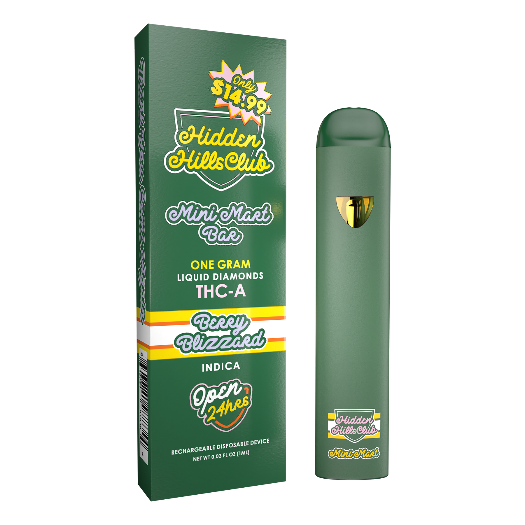 1G DISPOSABLE HIDDEN HILLS