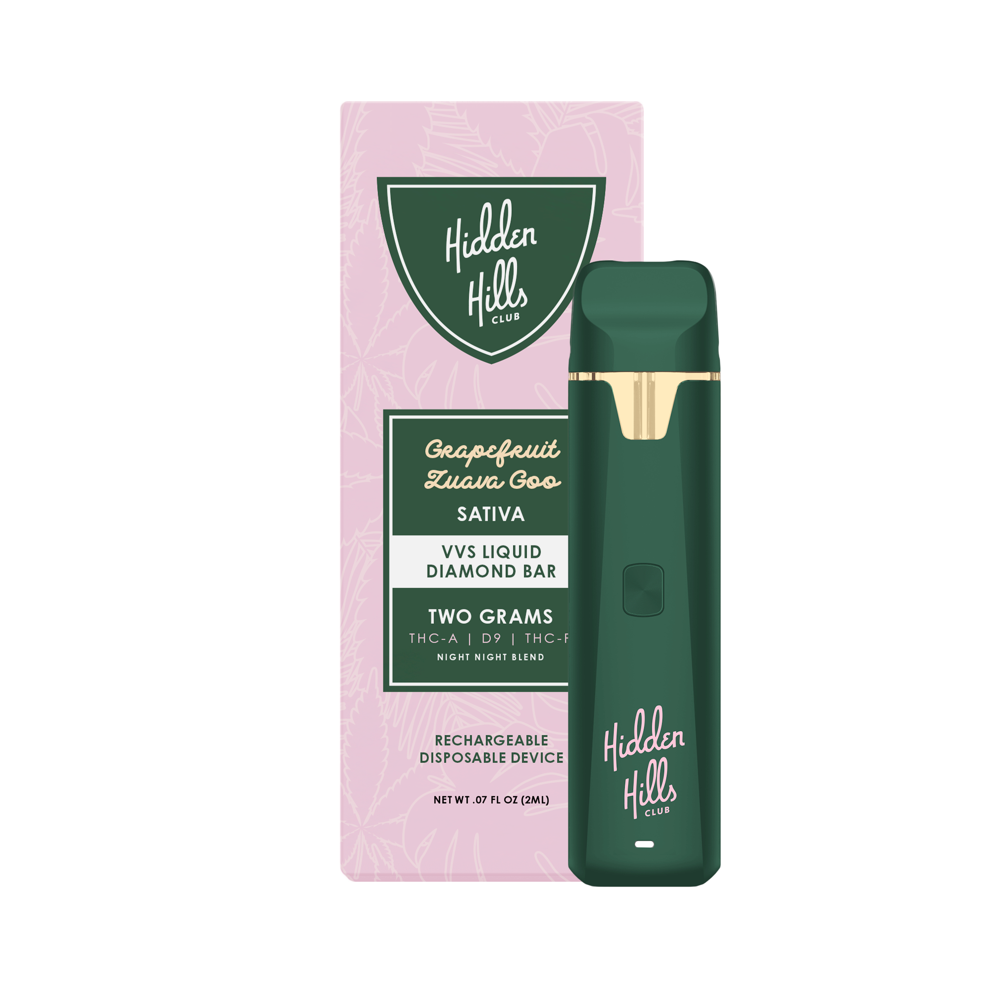 hidden hills 2g night night blend disposable