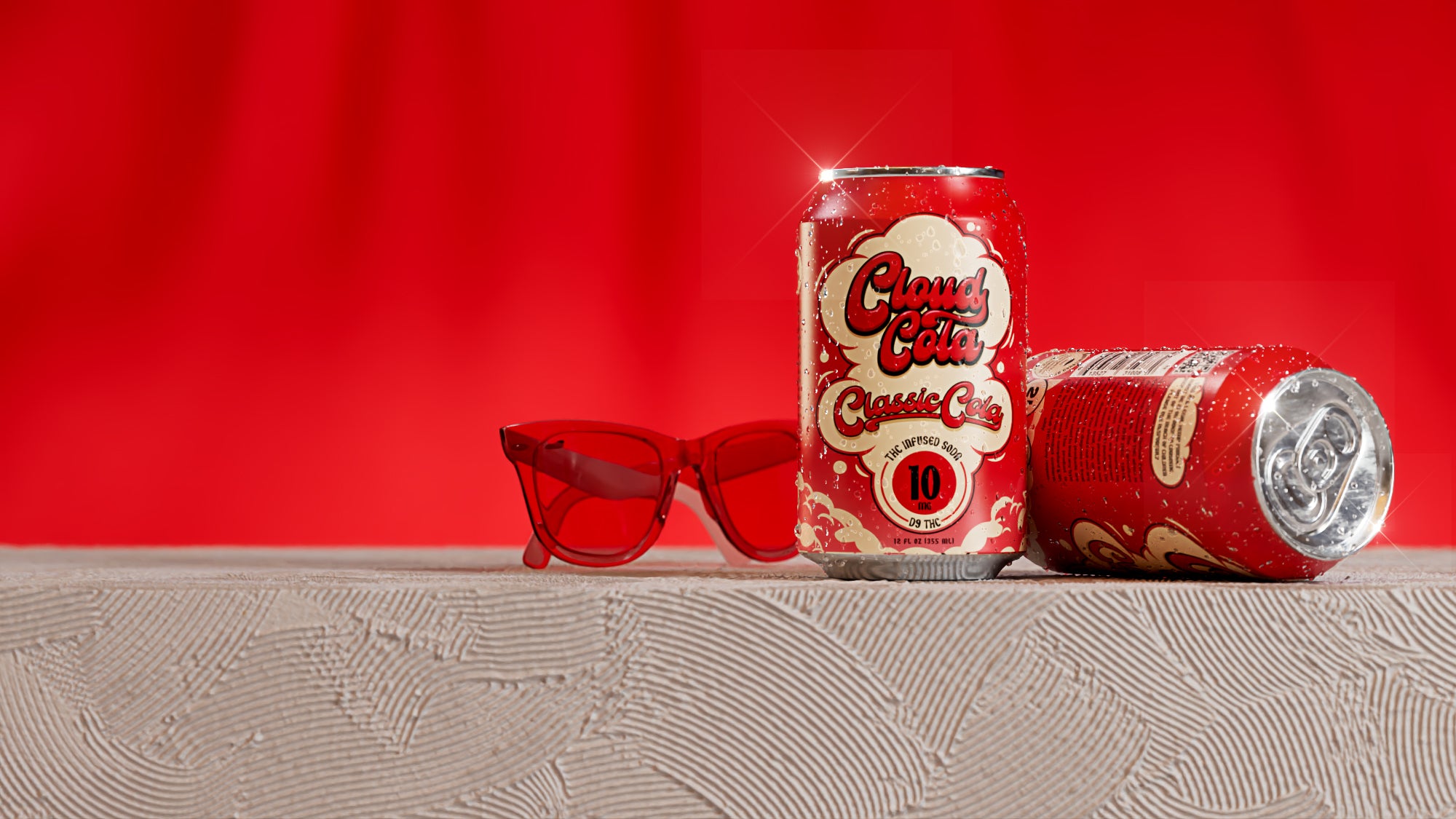 Cloud Cola THC Infused Soda 10mg Big D CBD