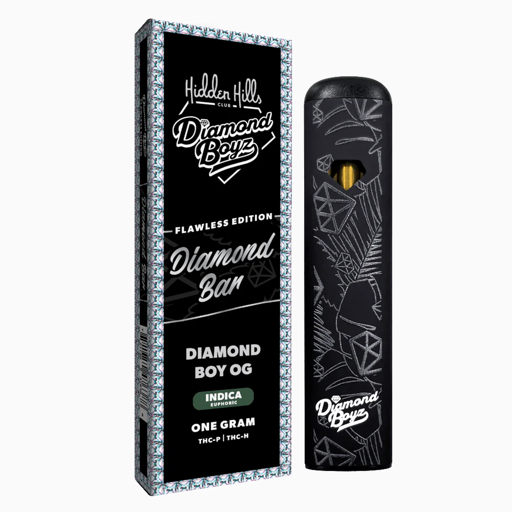 Hidden Hills Diamond Boys Flawless Edition Diamond Bar 1 Gram THC-P THC-A Disposable Vape Wholesale