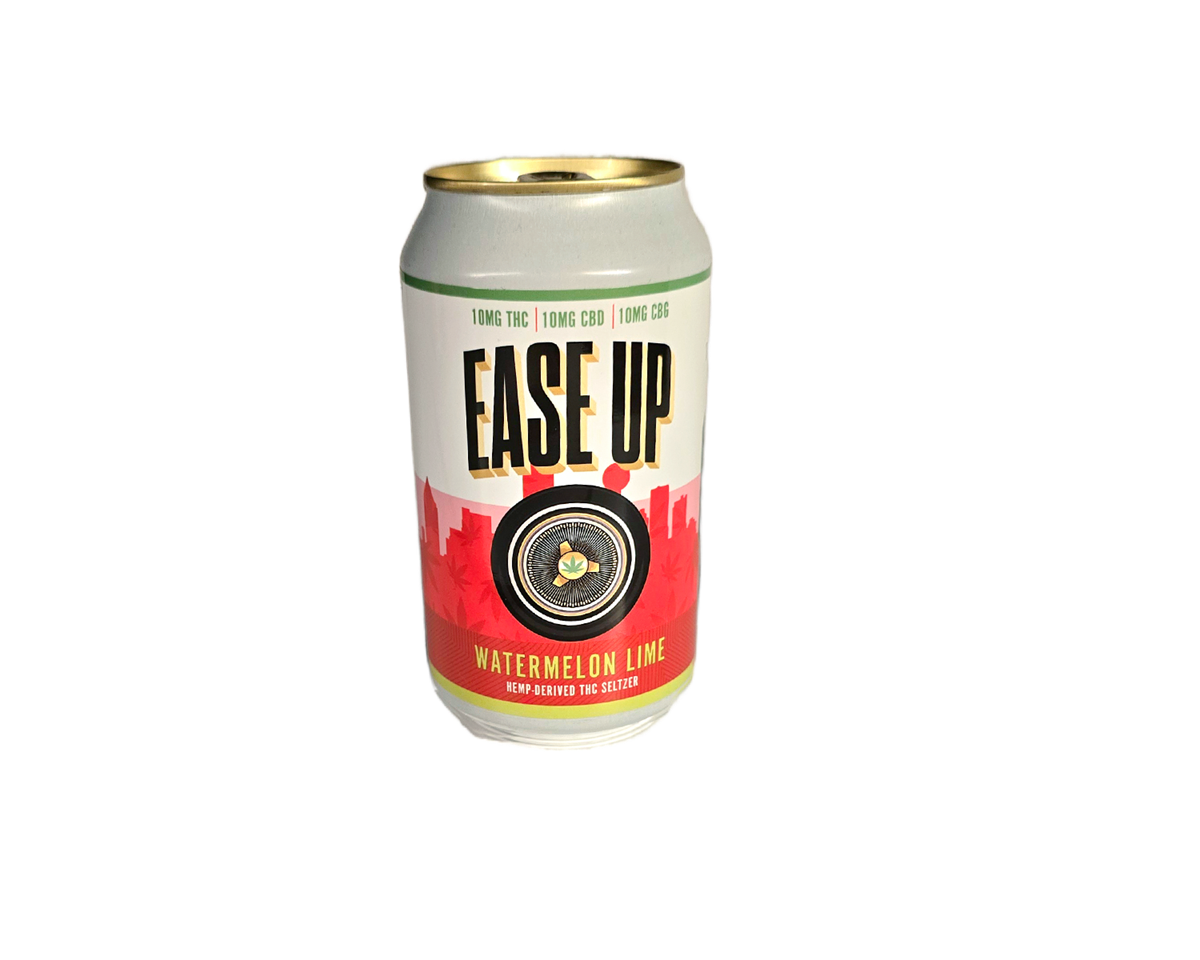 Ease Up THC CBD CBG Seltzer Sparkling Water Beverage 4 Pack Near Me