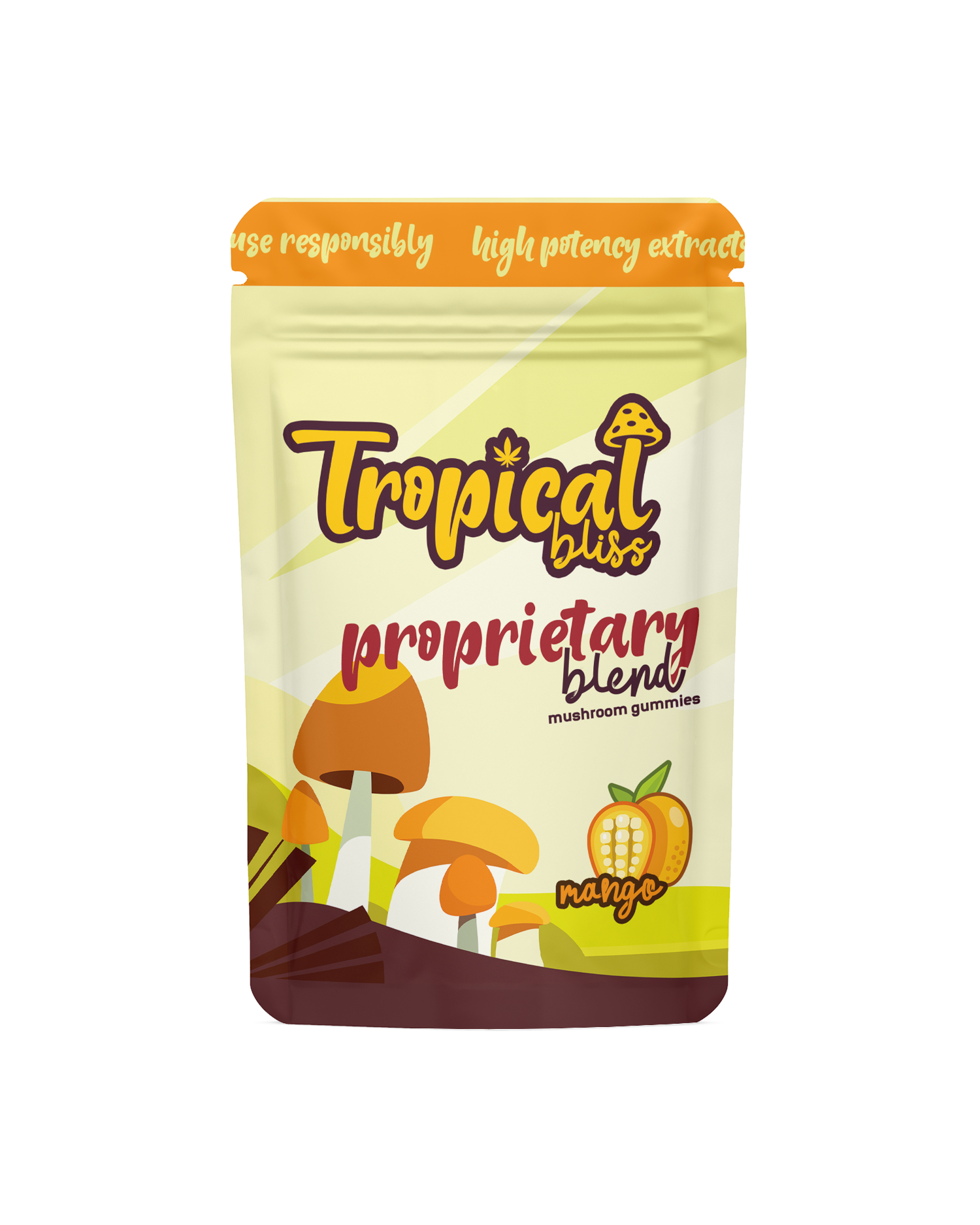 Tropical Bliss  Proprietary Blend Mushroom Gummies