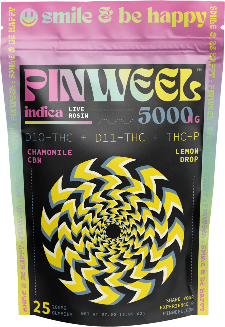 Pinweel 5000mg Gummy Blends with Chamomile