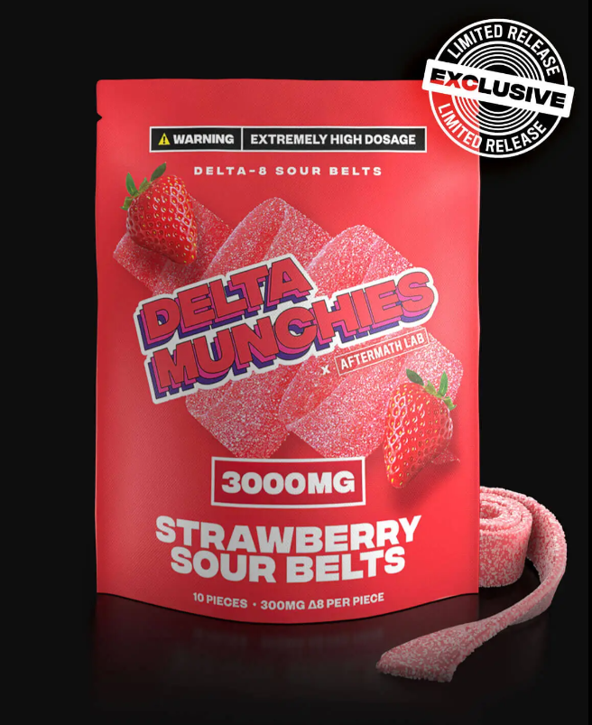 Delta Munchies Sour Belts 3000mg