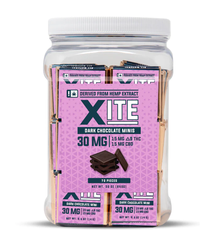 XITE DARK CHOCOLATE MINIS 30MG