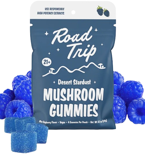 road trip desert stardust mushroom gummies