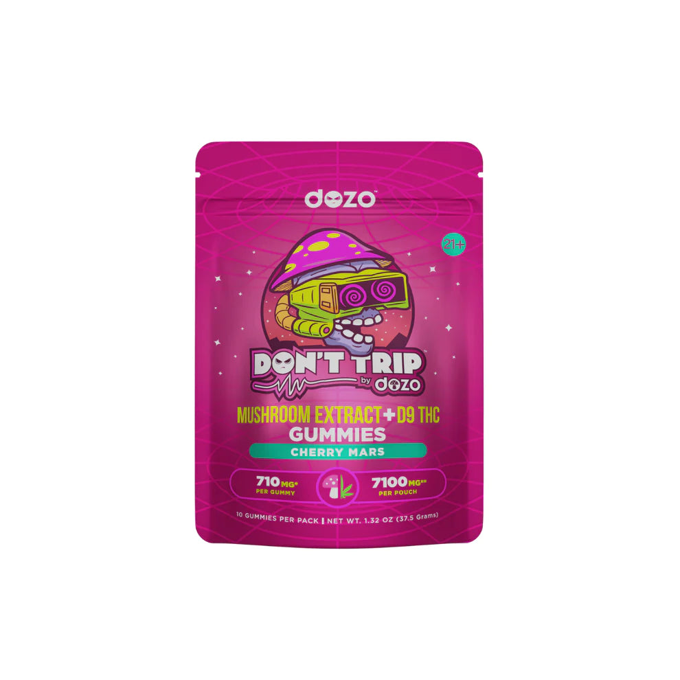 DOZO DONT TRIP HIGH POTENCY MUSHROOM GUMMIES 7100MG CHERRY MARS 