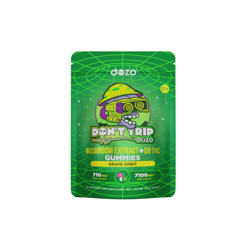 DONT TRIP HIGH POTENCY MUSHROOM GUMMIES WITH DELTA 9 THC GRAPE ORBIT