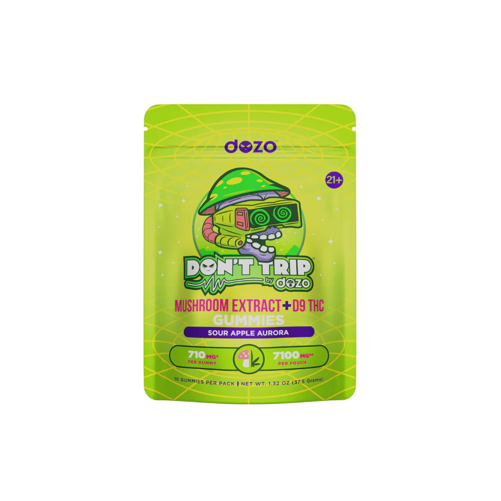 DONT TRIP MUSHROOM GUMMIES BY DOZO FULL FLAVOR LIST 