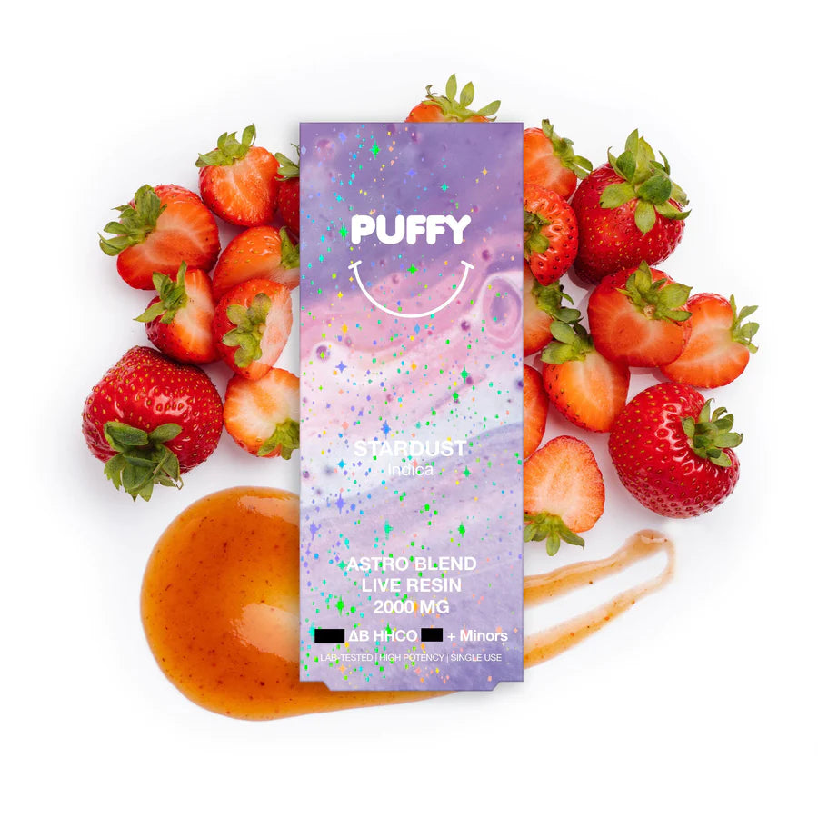 PUFFY 2 GRAM DISPOSABLE VAPE RECHARGEABLE ASTRO BELND STARDUST FLAVOR