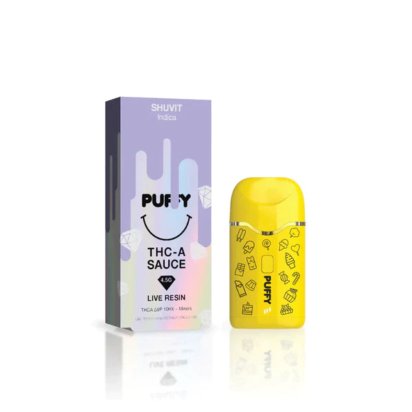 PUFFY THC A SAUCE 4 GRAM DISPOSABLE SHUVIT FLAVOR