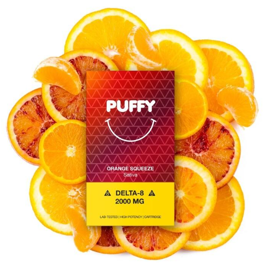 2000mg disposable cart PUFFY ORANGE SQUEEZE