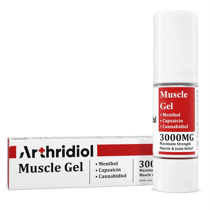 Erth Wellness Arthridiol 3000mg CBD Muscle Gel with Menthol and Capsaicin