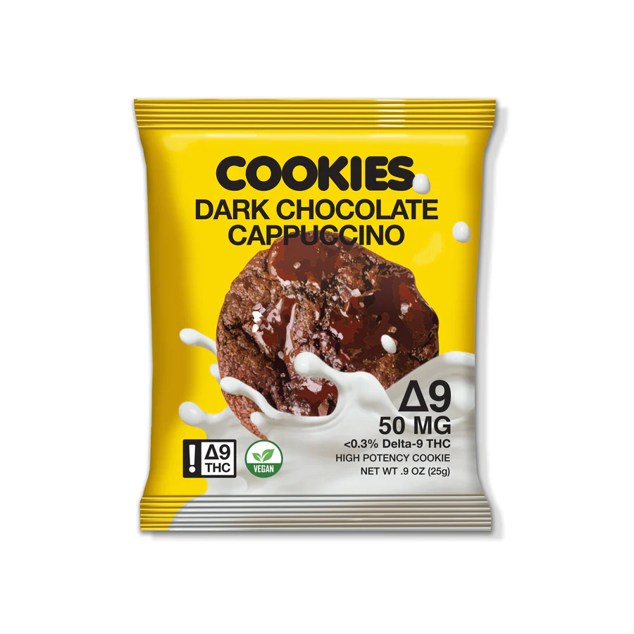 Puffy Cookies with Delta 9 THC Dark Chocolate Cappuccino