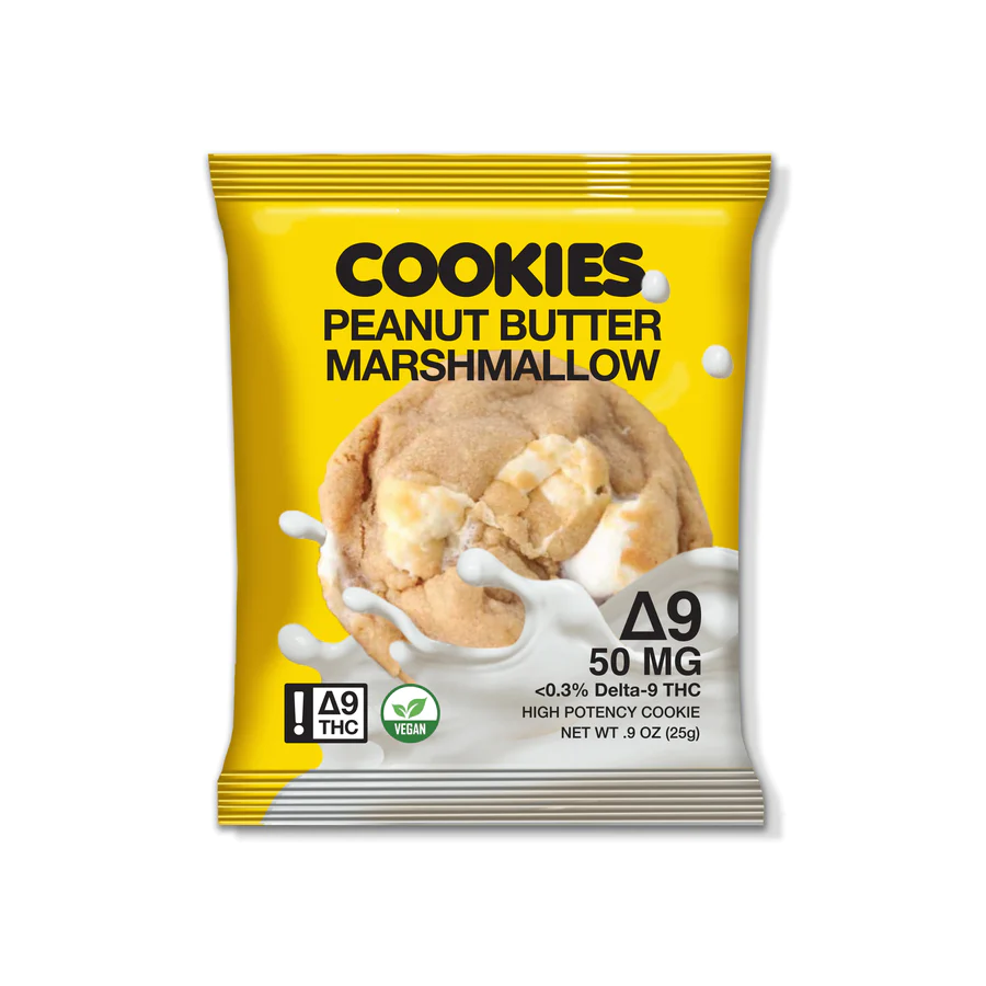 Puffy Cookies with Delta 9 THC Peanut Butter Marshmallow