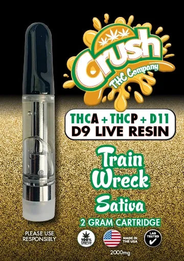 Crush THC 2 Gram Cartridge Blend Delta 9 Live Resin