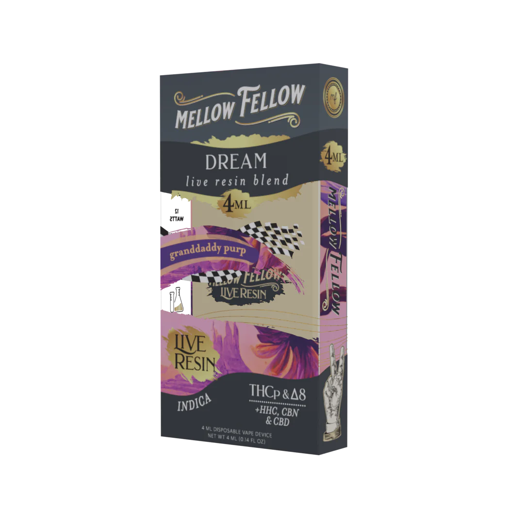 Mellow Fellow 4ml Live Resin Blend Flavor List