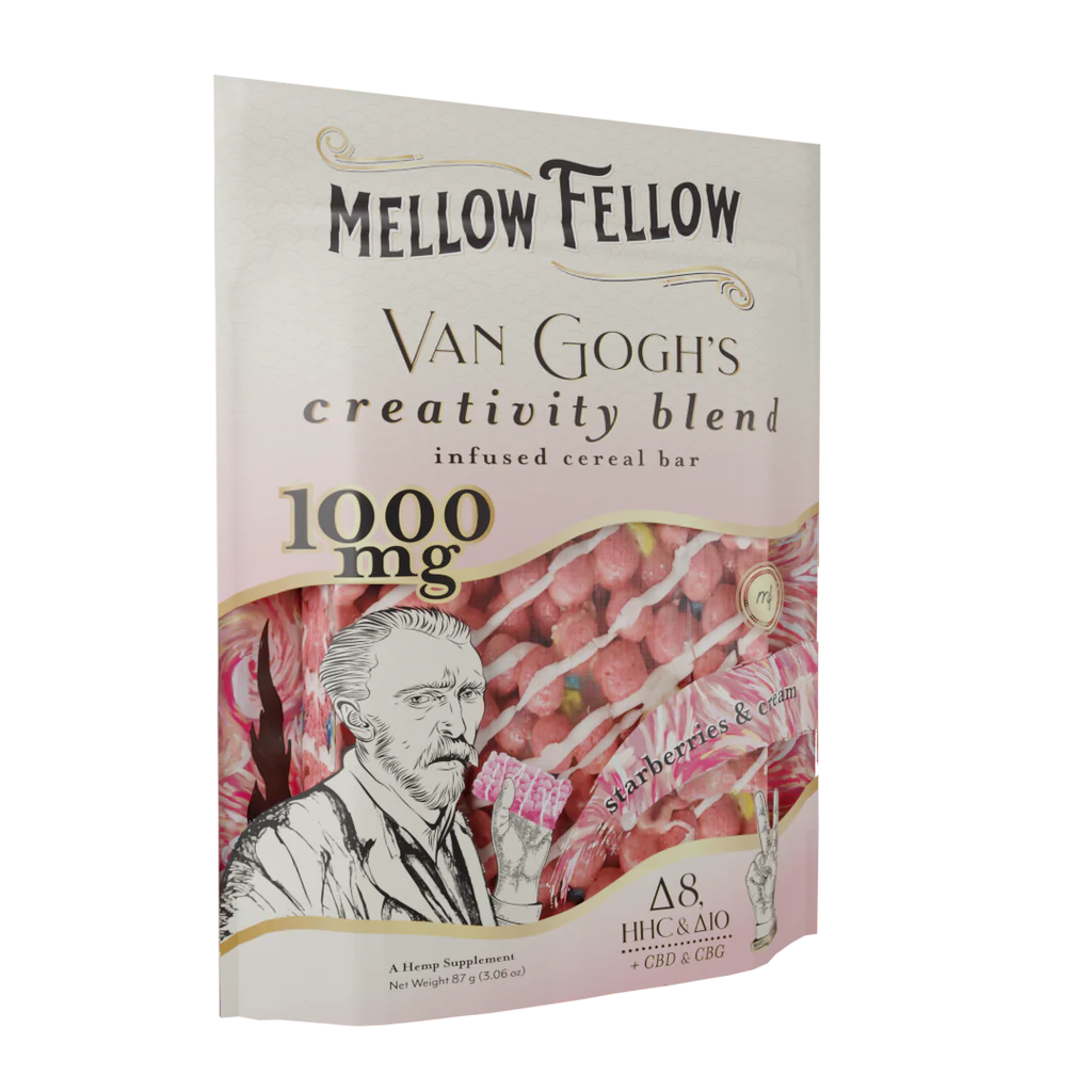 Mellow Fellow 1000mg infused cereal bar Van Gogh