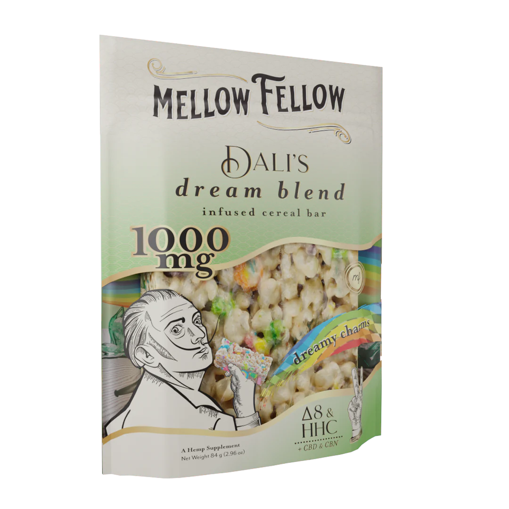 Mellow Fellow 10000mg infused cereal bar with THC