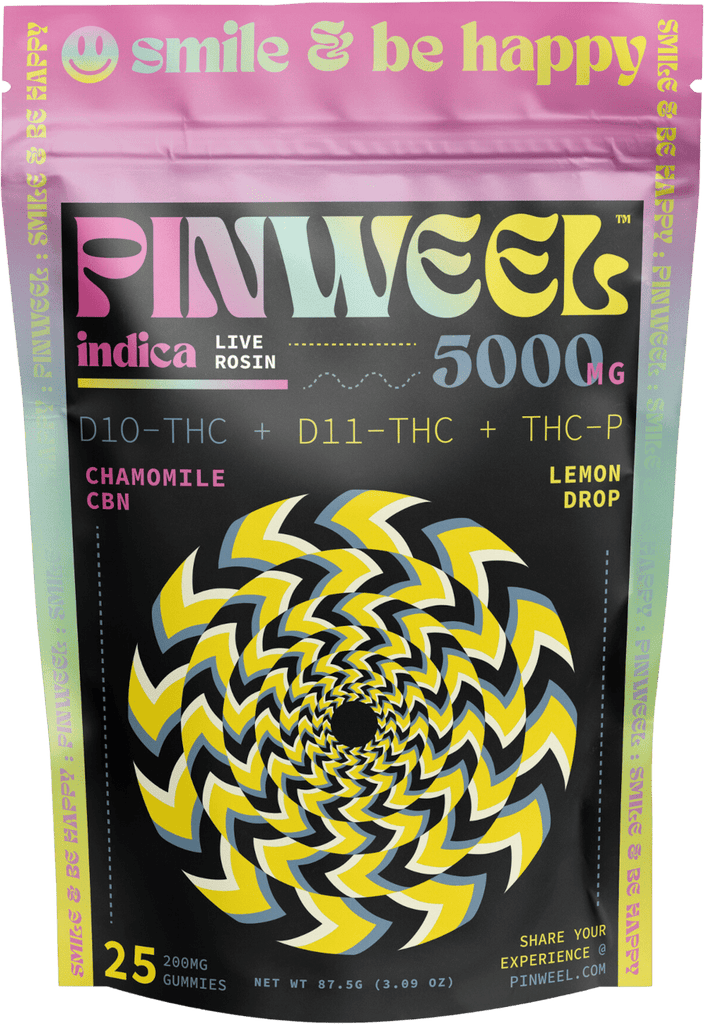 Pinweel 5000mg Gummy Blends with Chamomile