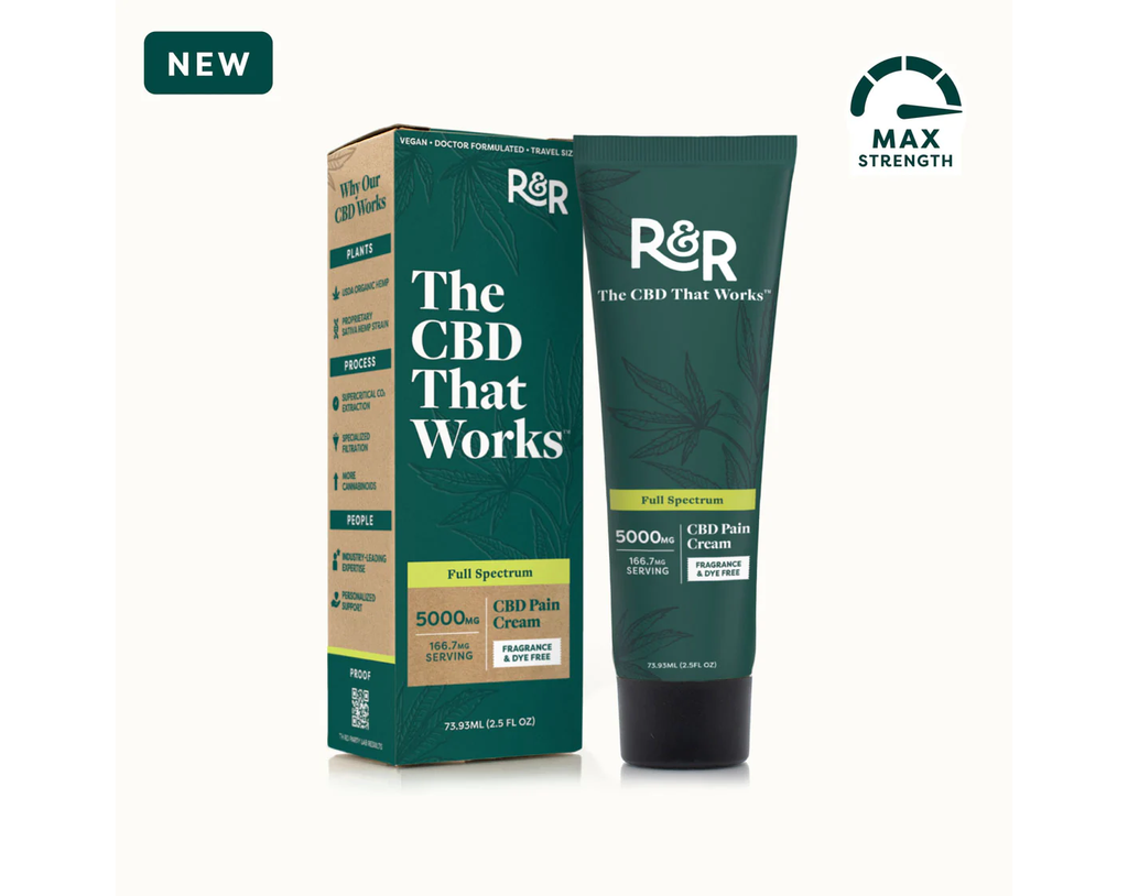 R&R 5000MG CBD CREAM FULL SPECTRUM