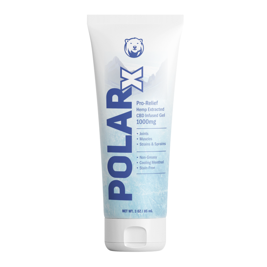 Polarx Pro-Relief CBD Infused Gel Green Garden Gold