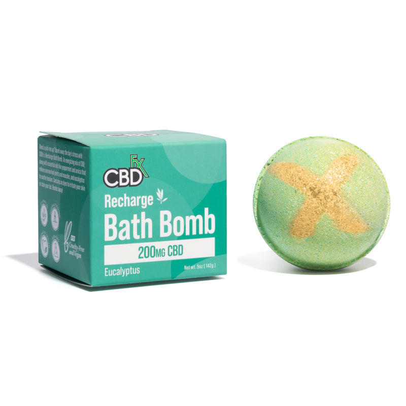CBDfx  Recharge Eucalyptus CBD Bath Bombs 200mg  1 pack