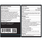 PureKana 2000mg cbd and cbg pain relief topical cream 3.4 oz Back label