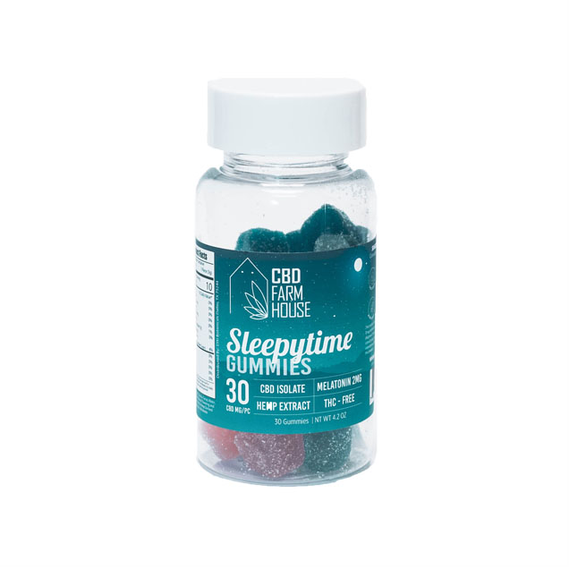 CBD Farm House Sleepy Time Gummies 30 gummies per bottle cbd isolate with Melatonin