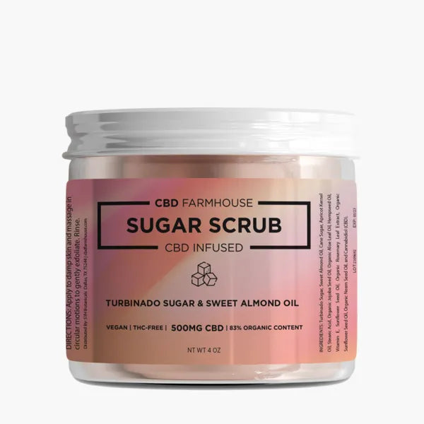 SUGAR SCRUB CBD INFUSED 500MG CBD FARMHOUSE
