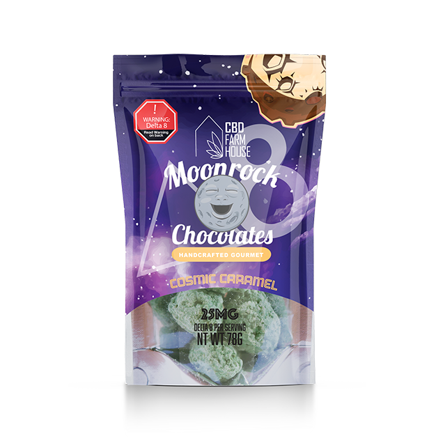 CBD Farmhouse Delta 8 Moonrock chocolates Cosmic Caramel
