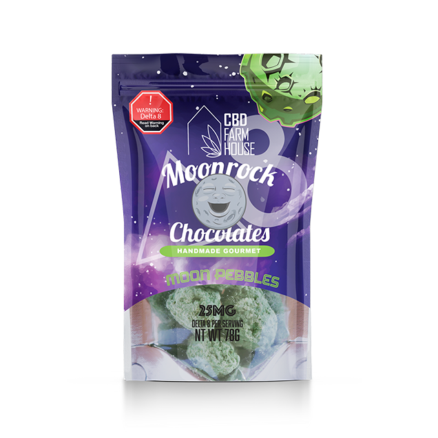 CBD Farmhouse Delta 8 Moonrock chocolates Moon Pebbles