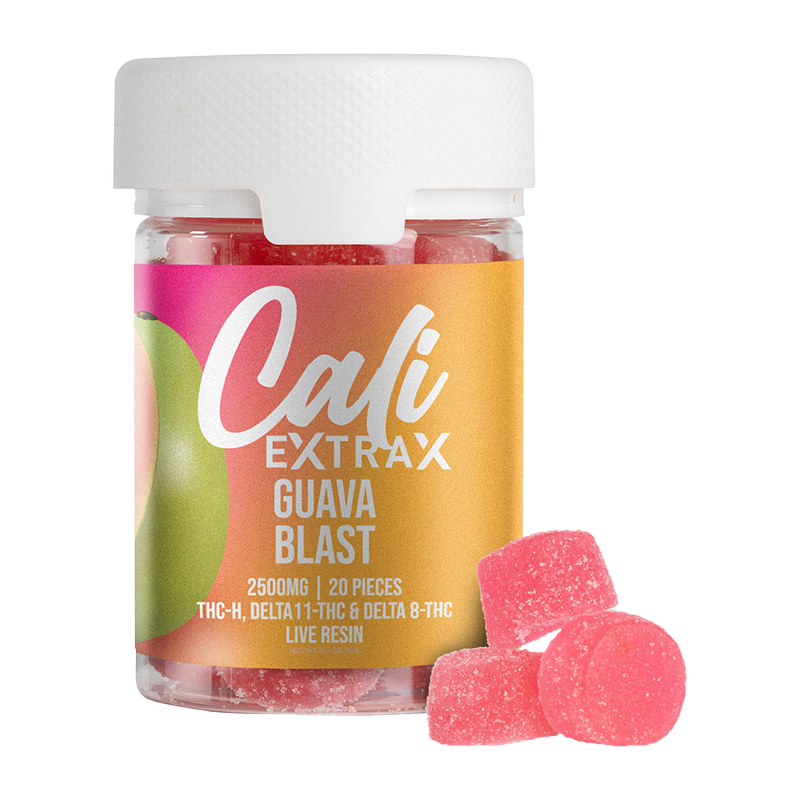 Cali Extrax 2500mg THC-H Delta 11 Gummies Flavor List