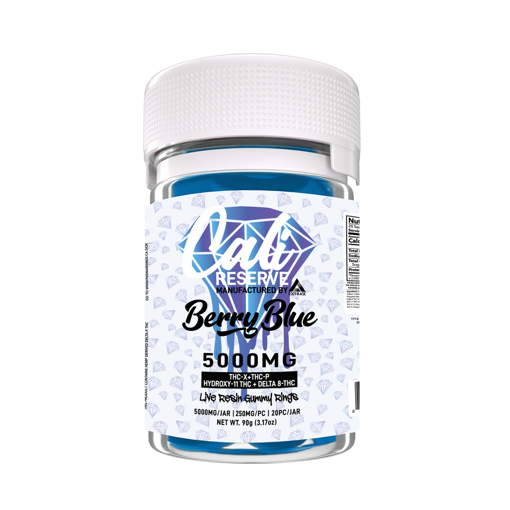 EXTRAX CALI RESERVE LIVE RESIN GUMMY RINGS 5000MG