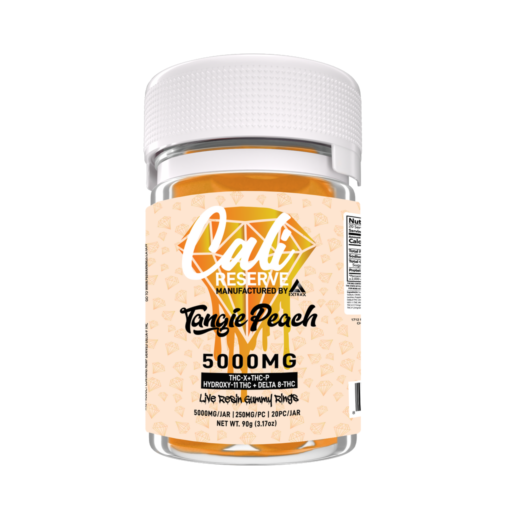 CALI RESERVE GUMMY RINGS FLAVORS 5000MG THC-X