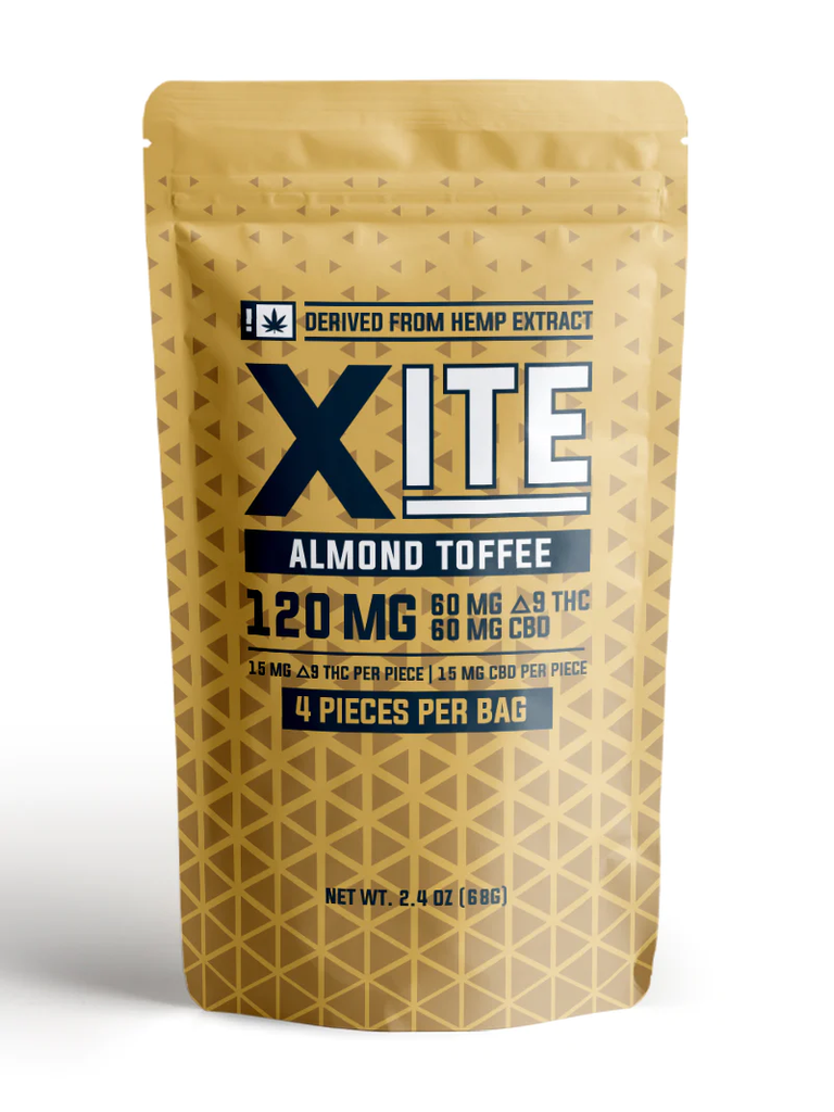CHOCOLATE ALMOND TOFFEE WITH DELTA 9 THC
