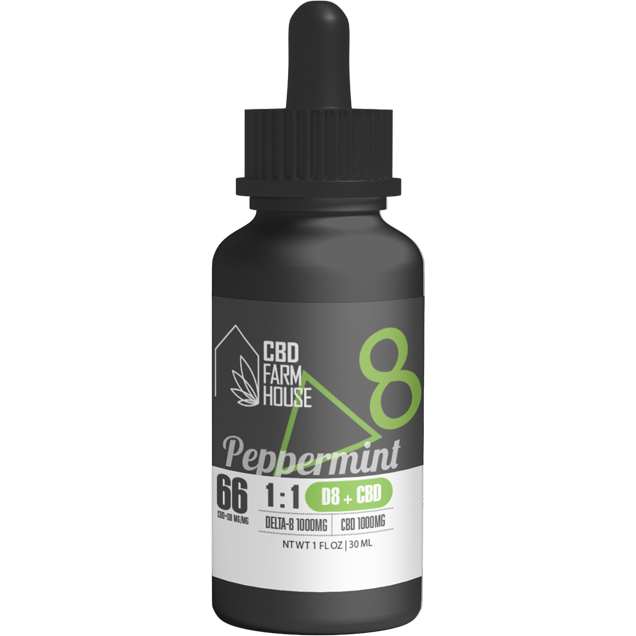 cbd Farmhouse 1:1 Delta 8 cbd Tincture 1000mg Peppermint