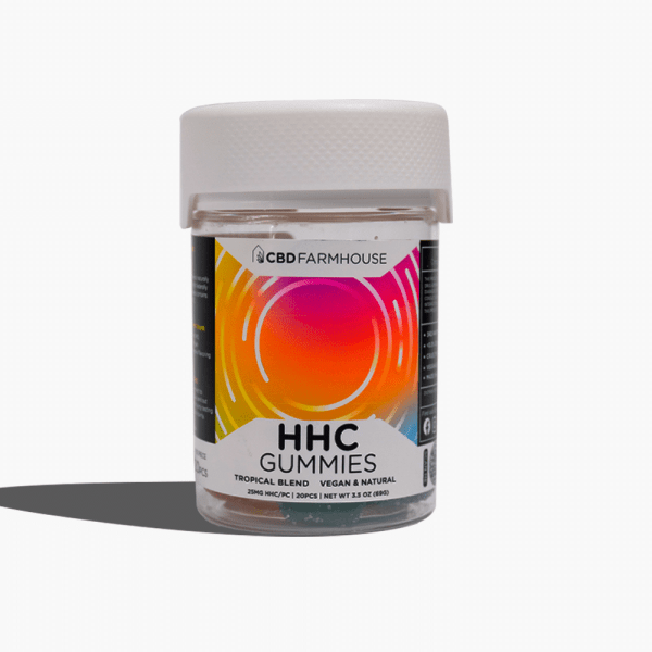 HHC Gummies, Tropical Blend, Vegan, Natural, 500mg, CBD Farmhouse 