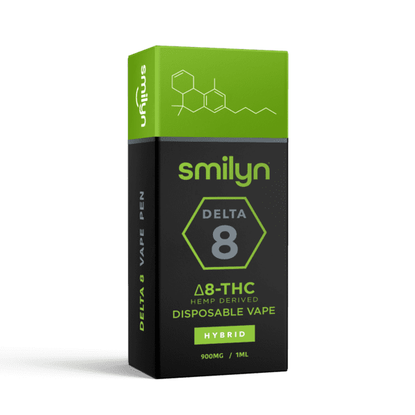 Smilyn, Delta 8, Forbidden Cake, Disposable Vape, Hybrid, 900Mg, Hemp Derived