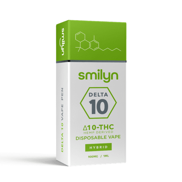 Smilyn, Delta 10, Disposable Vape, Hybrid, , 900Mg, Hemp Derived, Blue Cookies