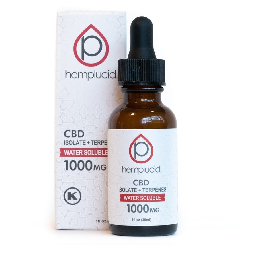 Hemplucid, CBD, 1000MG, Water Soluble, Isolate+Terpenes