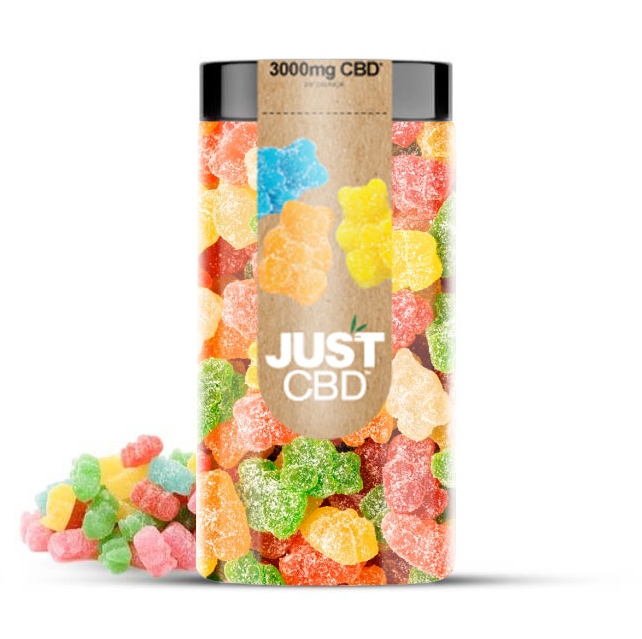 JUST CBD GUMMY SOUR BEARS 3000MG