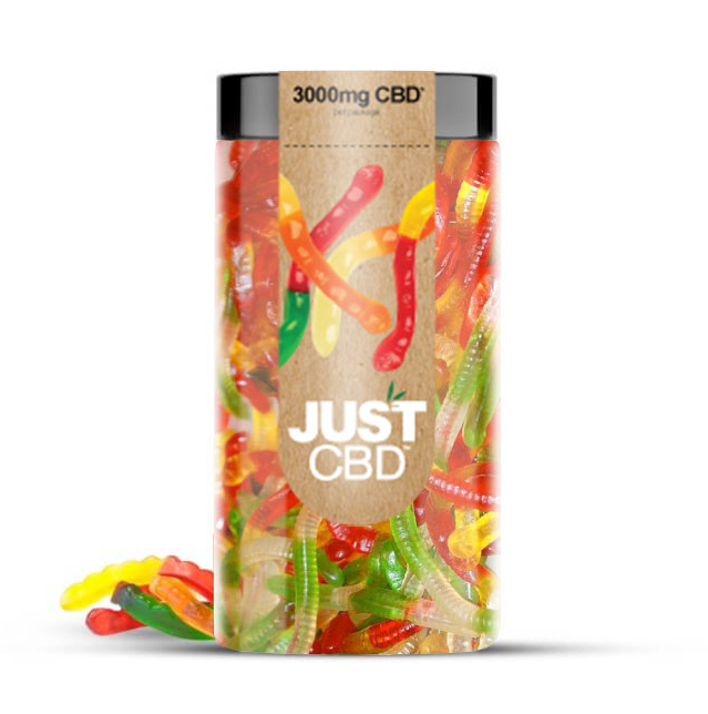 JUST CBD 3000MG GUMMY WORMS