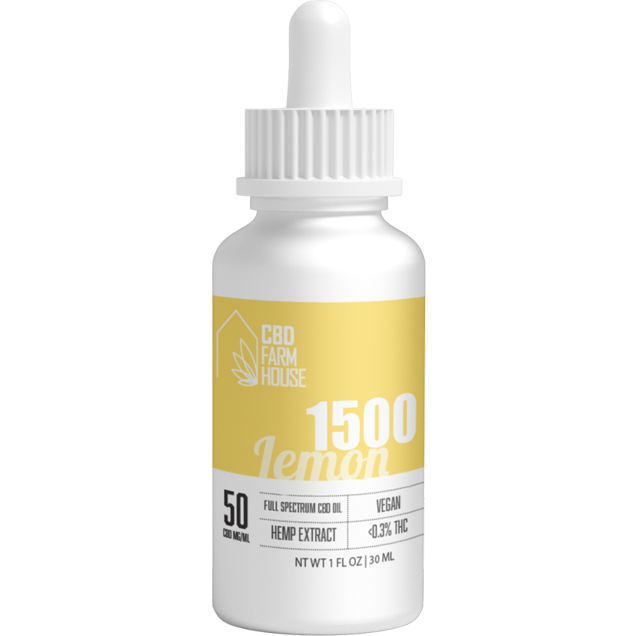 CBD FARMHOUSE LEMON 2500mg FULL SPECTRUM TINCTURE
