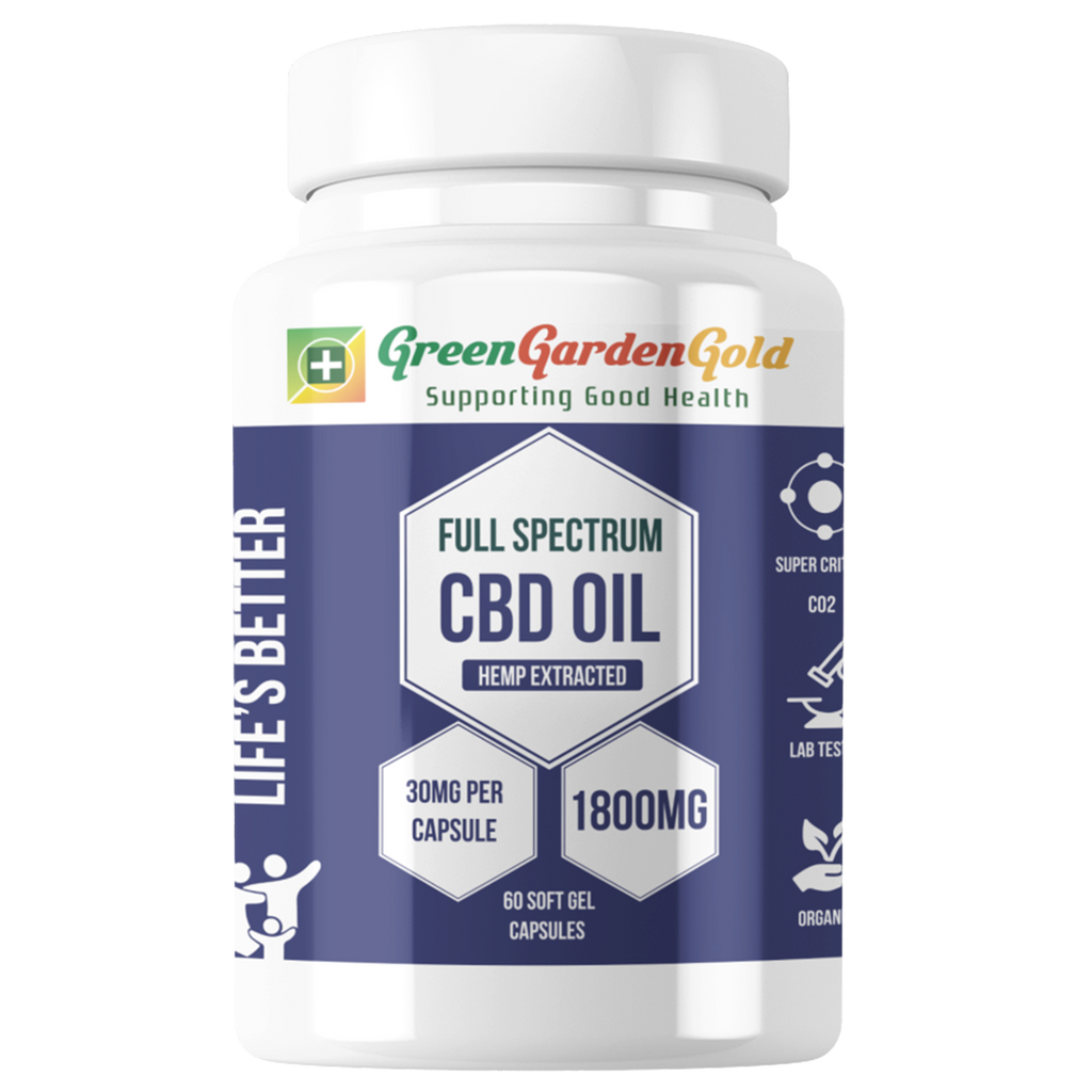 Green Garden Gold Full Spectrum CBD Gel Caps 1800mg