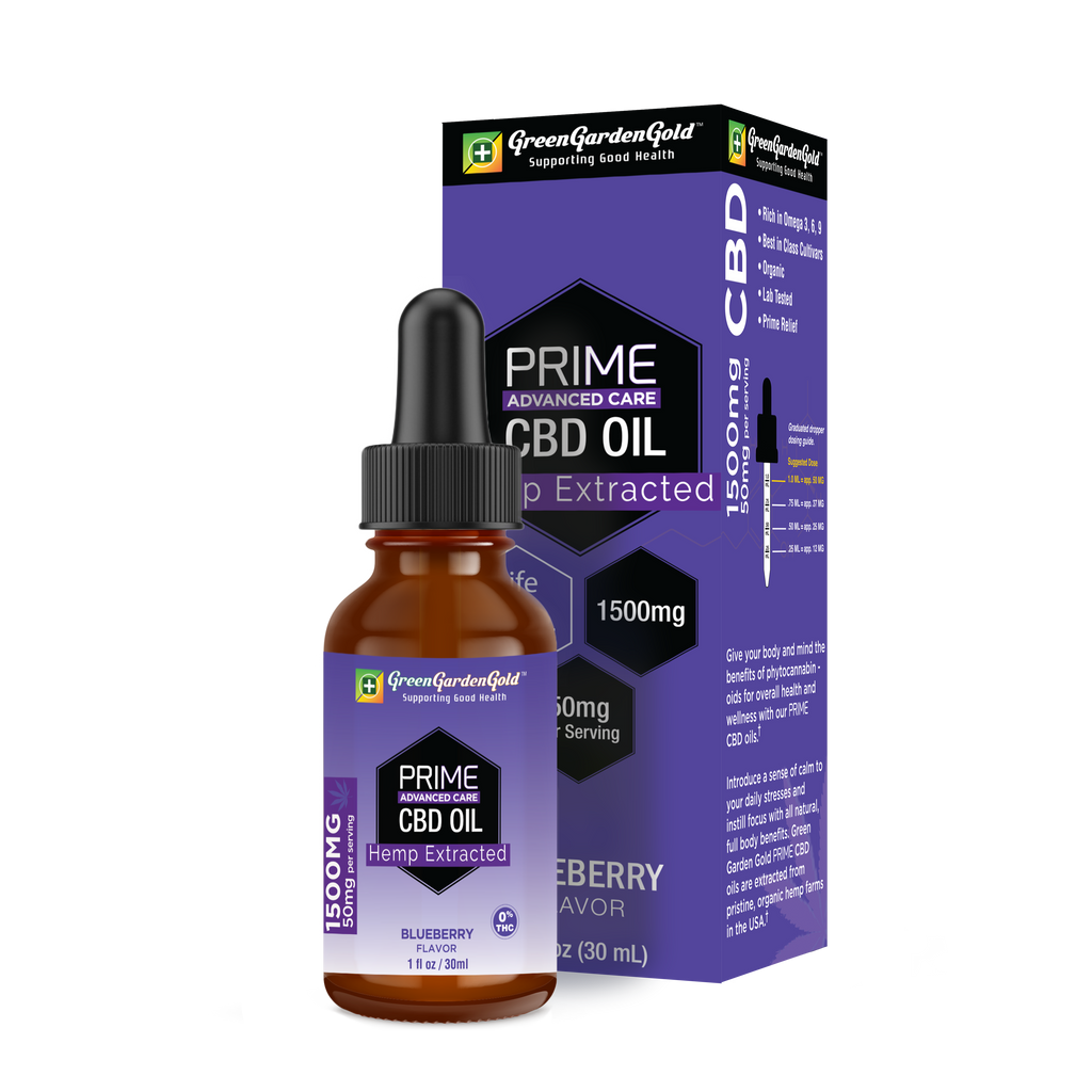 GREEN GARDEN GOLD HEMP EXTRACT OIL BLUEBERRY