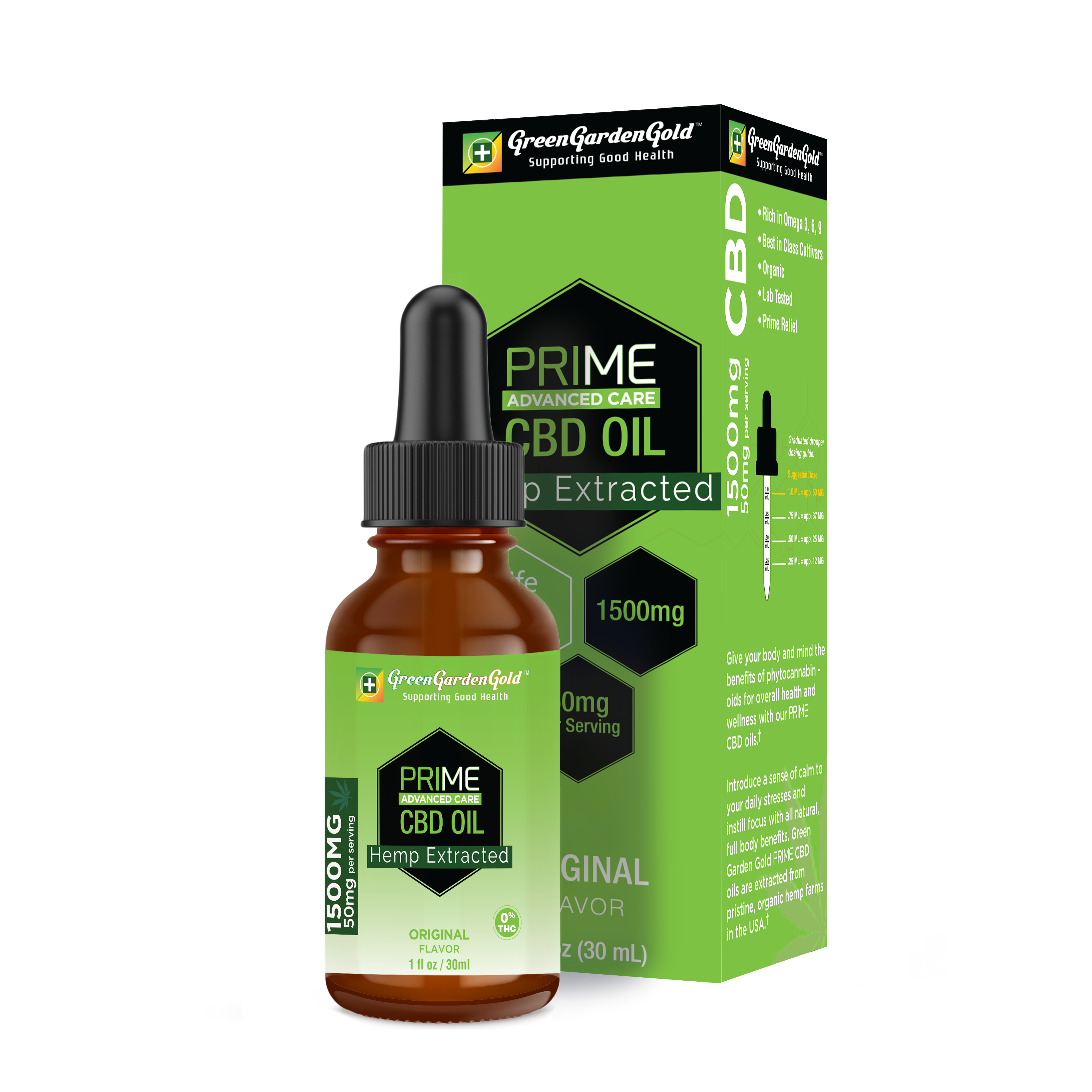 1500MG CBD OIL BY GREEN GARDEN GOLD