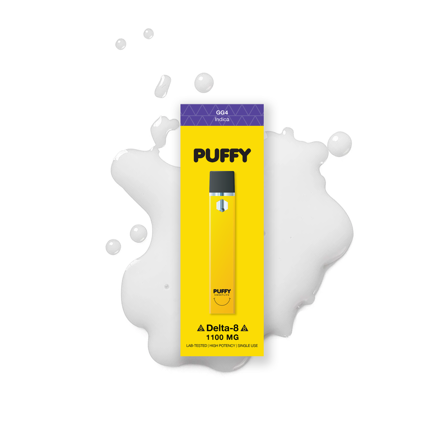 PUFFY SWEET LIFE DELTA 8 DISPOSABLE VAPE DEVICE 1100MG GG4 INDICA