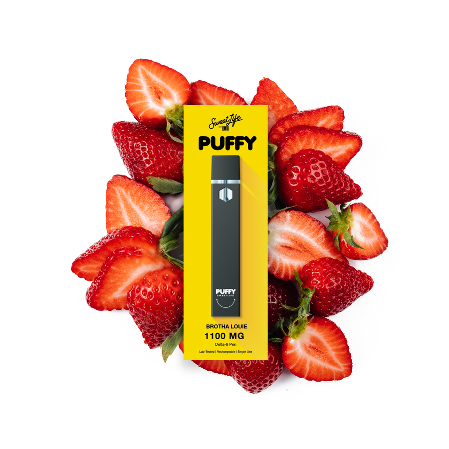 PUFFY SWEET LIFE DELTA 8 DISPOSABLE VAPE DEVICE 1100MG BROTHA LOUIE