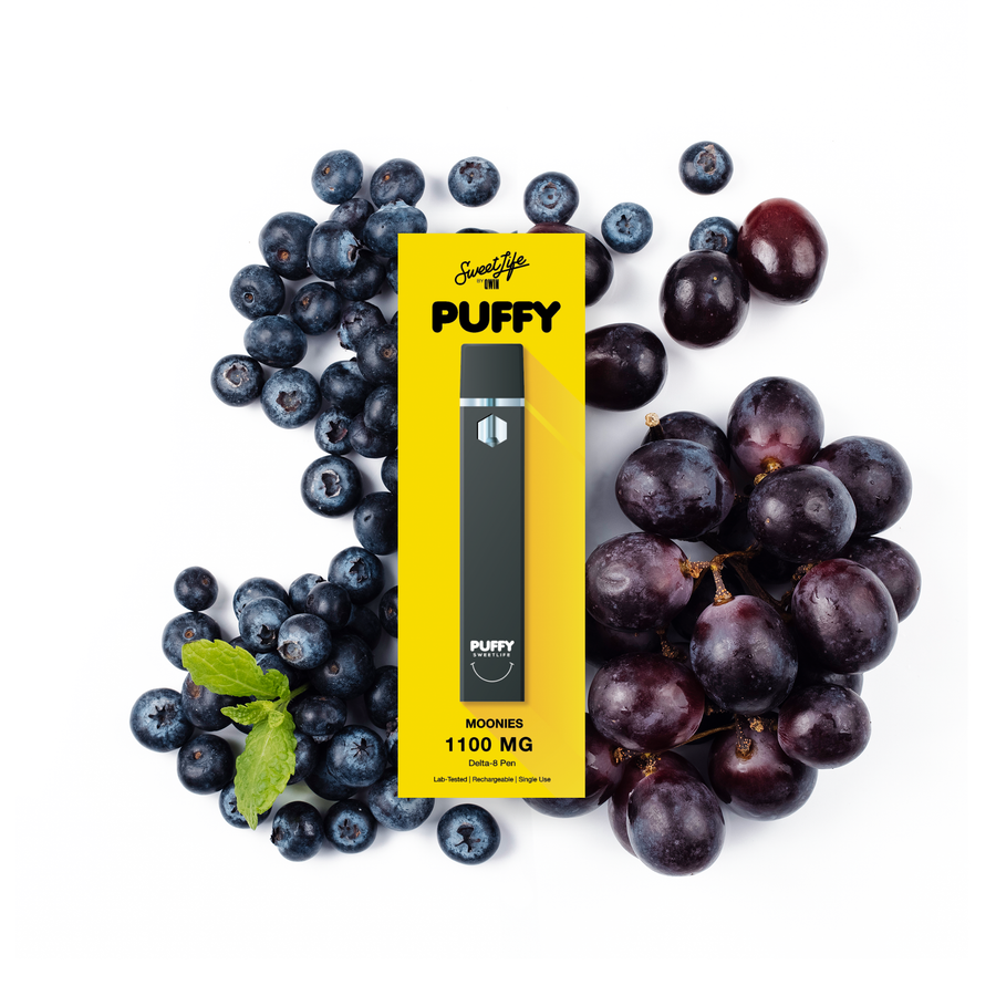 PUFFY SWEET LIFE DELTA 8 DISPOSABLE VAPE DEVICE 1100MG MOONIES
